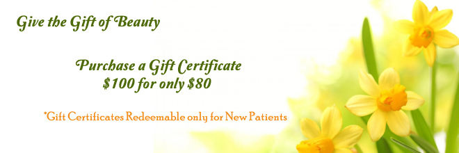Give the Gift of Beauty - Gift Certificates are Now Available